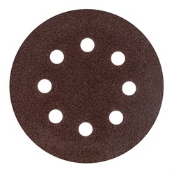 Круг абразивный на ворсовой подложке под "липучку", перфорированный, P 40, 125 мм, 5 шт Сибртех 738027 - фото 730862