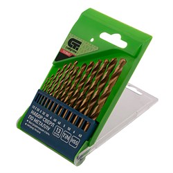 Набор нитридтитановых сверл по металлу, 1.5-6.5 мм. (через 0.5 мм.+3.2 мм, 4.8 мм.) НSS 13 шт Сибртех 723867 - фото 731065