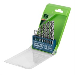 Набор сверл по металлу, 2-8 мм, (через 0.5 мм) HSS 13 шт, пластиковая коробка, цилиндрический хвостовик Сибртех 723877 - фото 731077