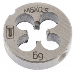 Плашка М6 х 0.5 мм Сибртех 77015 - фото 731271