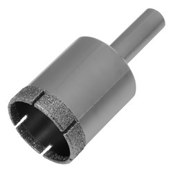 Сверло по стеклу и керамической плитке, 25 х 55 мм, цилиндрический хвостовик Сибртех 726257 - фото 731478