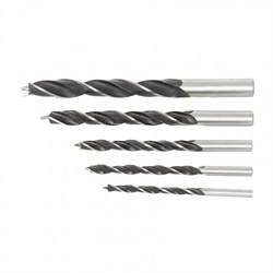 Набор сверл по дереву, 4-5-6-8-10 мм, 5 шт, цилиндрический хвостовик Сибртех 702205 - фото 731882