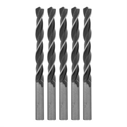 Сверло по металлу, 9.5 мм, быстрорежущая сталь, 5 шт, цилиндрический хвостовик Сибртех 722925 - фото 731975