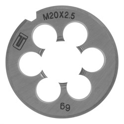 Плашка М20 х 2.5 мм Сибртех 77058 - фото 732911