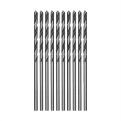 Сверло по металлу, 2 мм, быстрорежущая сталь, 10 шт, цилиндрический хвостовик Сибртех 72220 - фото 733071