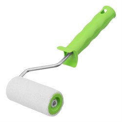 Валик "Велюр" с ручкой, 100 мм, ворс 5 мм, D 36 мм, D ручки 6 мм Сибртех 80132 - фото 733273