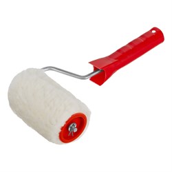 Валик "Натуральный мех", в сборе, 100 мм, D 48 мм, D ручки 6 мм, крепление шплинтом Сибртех 80161 - фото 733456