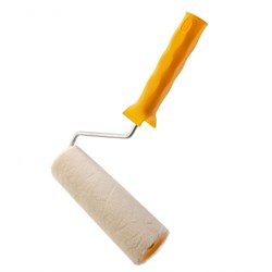 Валик "Лаки", 180 мм, ворс 5 мм, D - 48 мм, D ручки - 6 мм, велюр Сибртех 80229 - фото 733686