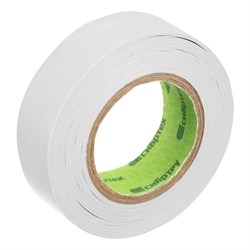 Изолента ПВХ, 19 мм х 20 м, белая Сибртех 88798 - фото 734172