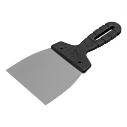 Шпательная лопатка из нержавеющей стали, 100 мм, пластмассовая ручка Сибртех 85435 - фото 734918