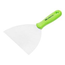 Шпательная лопатка из нержавеющей стали, 150 мм, пластмассовая ручка Сибртех 85550 - фото 734975