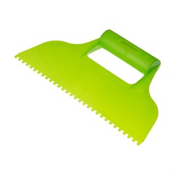 Шпатель для клея, пластмассовый, зубчатый 4 х 4 мм Сибртех 86014 - фото 735080