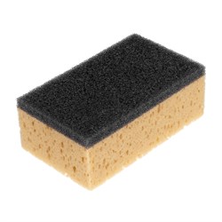 Губка крупнопористая комбинированная для удаления эпоксидной затирки 160х95х60 мм, Сибртех 86840 - фото 735471