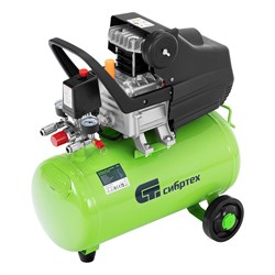 Компрессор с набором КК-1500/24 ПЛЮС, 1.5 кВт, 198 л/мин, 24 л, прямой привод, масляный Сибртех 58038 - фото 736078