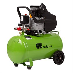 Компрессор воздушный КК-1500/50, 1.5 кВт, 198 л/мин, 50 л, прямой привод, масляный Сибртех 58039 - фото 736493