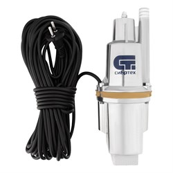 Вибрационный насос СВН300-15, верхний забор, 300 Вт, напор 75 м, 1200 л/ч, кабель 15 м Сибртех 99302 - фото 736518