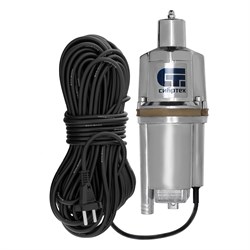 Вибрационный насос СВН300Н-15, нижний забор, 300 Вт, напор 75 м, 1200 л/ч, кабель 15 м Сибртех 99306 - фото 736555