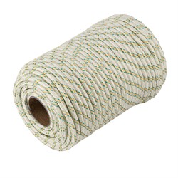 Фал плетёный капроновый с сердечником, 10 мм, L 100 м, 24-прядный, Сибртех 93971 - фото 736730