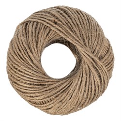 Шпагат джутовый, 1 мм, L 140 м, 2-ниточный, Сибртех 93875 - фото 736825