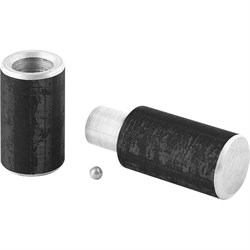 Петля гаражная с шаром, D 22 x 120 мм, 4 шт, Сибртех 92006 - фото 737630