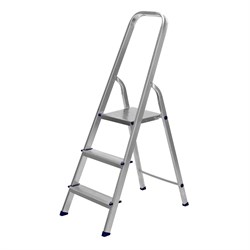 Стремянка, 3 ступени, алюминиевая, Сибртех 97713 - фото 737725