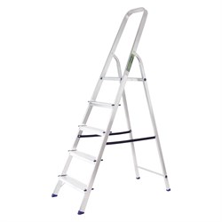 Стремянка, 5 ступеней, алюминиевая, Сибртех 97715 - фото 737746