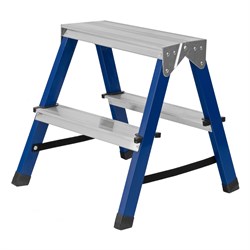 Стремянка двусторонняя 2 ступени, стальная, Сибртех 97932 - фото 737881