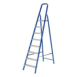 Стремянка, 8 ступеней, стальной профиль, алюминиевые ступени Сибртех 97958 - фото 738033