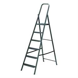 Стремянка 6 ступеней, компактная, стальная Сибртех 97946 - фото 738098