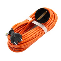 Удлинитель-шнур силовой 10 м, 6А, тип УХз6, ПВС, 1 розетка без заземления Сибртех 95811 - фото 738171