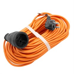 Удлинитель-шнур силовой 30 м, 16А, тип УХ16, ПВС, 1 розетка без заземления Сибртех 95823 - фото 738191