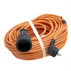 Удлинитель-шнур силовой 30 м, 16А, тип УХ16, ПВС, усиленный, 1 розетка без заземления Сибртех 95833 - фото 738203