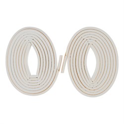 Уплотнитель, 12 м, профиль "D", белый Сибртех 93936 - фото 738256