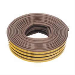 Уплотнитель, 24 м, профиль "P", коричневый Сибртех 93947 - фото 738274