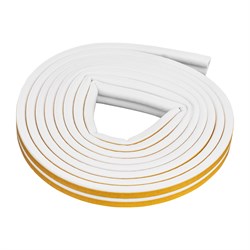 Уплотнитель, 6 м, профиль "D", белый Сибртех 93935 - фото 738282