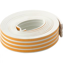 Уплотнитель, 6 м, профиль "E", белый Сибртех 93943 - фото 738290