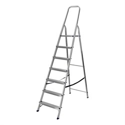 Стремянка, 7 ступеней, алюминиевая, Сибртех 97717 - фото 738751