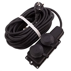 Удлинитель силовой 10 м, 16А, тип УХз16, КГ 3 x 1.5 мм, 2 розетки, Сибртех 95881 - фото 739031