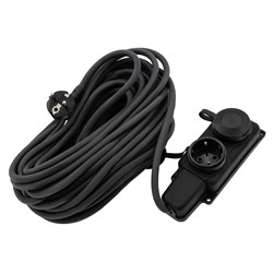 Удлинитель силовой 20 м, 16А, тип УХз16, КГ 3 x 1.5 мм, 2 розетки, Сибртех 95882 - фото 739039