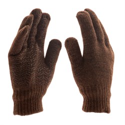 Перчатки трикотажные, двойные, верблюжья и овечья шерсть, ПВХ покрытие, Сибртех 68635 - фото 739245