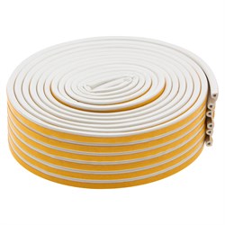 Уплотнитель резиновый, 24 м, профиль "P", белый Сибртех 88901 - фото 739397