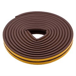 Уплотнитель резиновый, 6 м, профиль "P", коричневый Сибртех 88918 - фото 739583