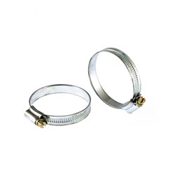 Хомуты металлические, червячные 44-64 мм, ширина 12 мм, английский тип, W1, 2 шт Сибртех 47670 - фото 739709