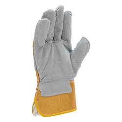 Перчатки спилковые комбинированные, усиленные, утолщенные, размер XL, Сибртех 679032 - фото 739750