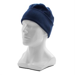Шапка с отворотом из флиса для взрослых, размер 58-59, синяя Сибртех 68833 - фото 739861