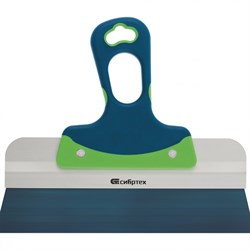 Шпатель фасадный, колоризованная пружинная сталь 65 г, 600 мм, двухкомпонентная ручка Сибртех 85557 - фото 739887