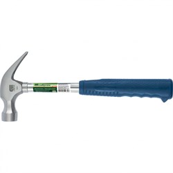 Молоток-гвоздодер, металлическая трубчатая обрезиненная рукоятка, вес 560 г, боек 29 мм Сибртех 10438 - фото 740194