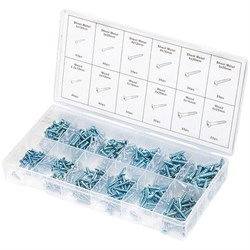 Набор саморезов по дереву и металлу, 360 шт Сибртех 47618 - фото 740380