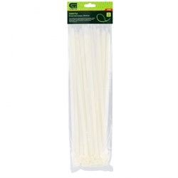 Хомуты, 350 х 8 мм, пластиковые, белые, 50 шт Сибртех 45580 - фото 740423