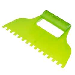 Шпатель для клея, пластмассовый, зубчатый 8 х 8 мм Сибртех 86016 - фото 740562